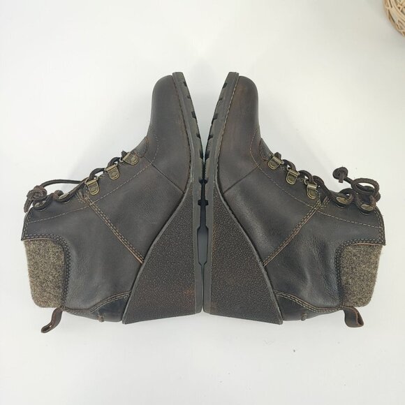 Sperry Women's Top-Sider Celeste Bliss Brown Leather Wedge Boots Size 7.5 - Picture 5 of 8